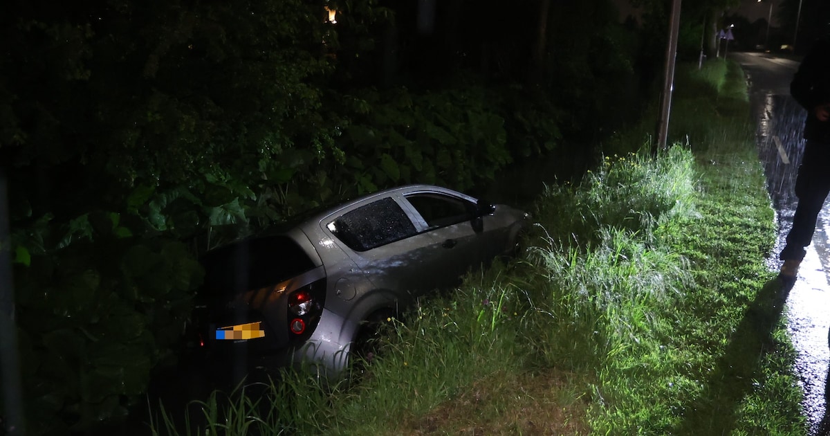 Auto belandt in sloot in Naaldwijk