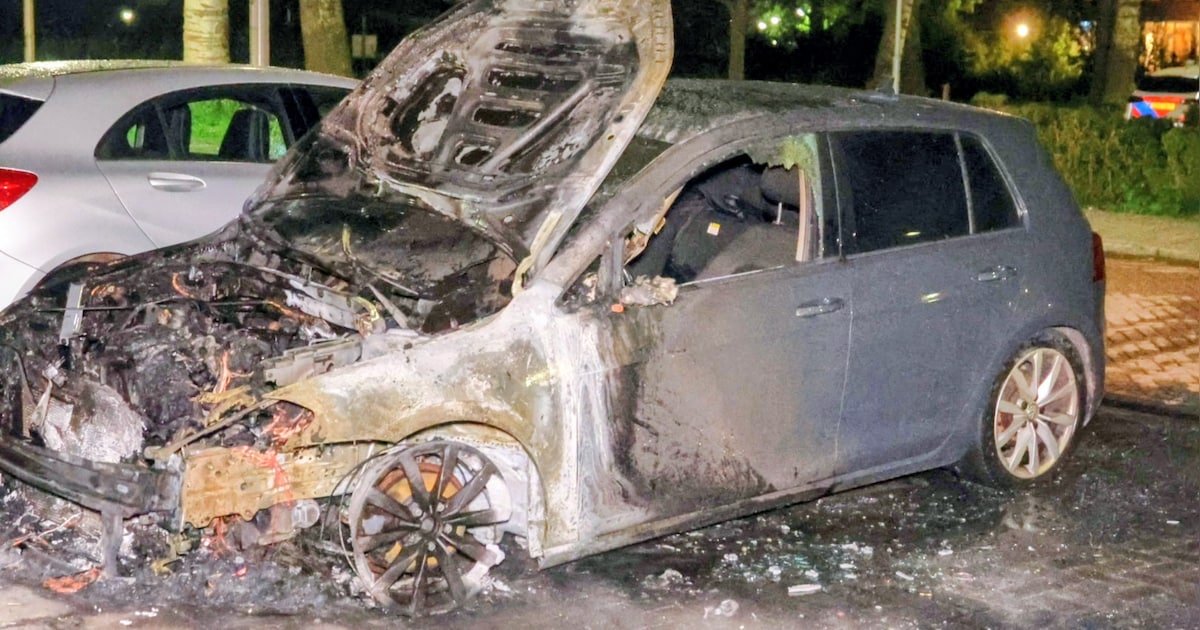Geparkeerde auto gaat in vlammen op tijdens nachtelijke brand in Culemborg