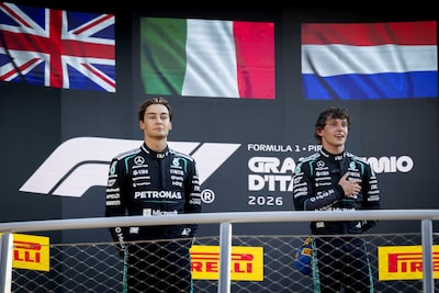 George Russell erkent zijn meerdere in Kimi Antonelli: ‘Het was alsof hij geen straf had’