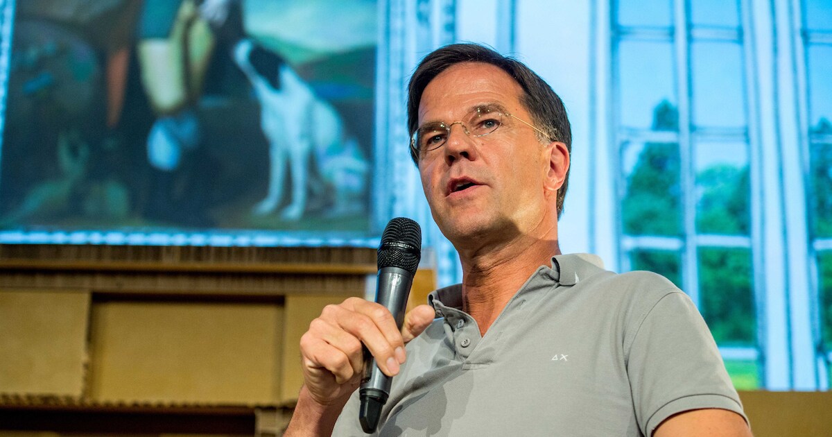 Rutte geeft op Lowlands lesje in kunst van handen schudden met Trump ...