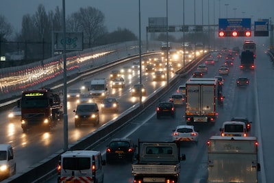 29 minuten vertraging op A4 door avondspits, ook op andere plekken file