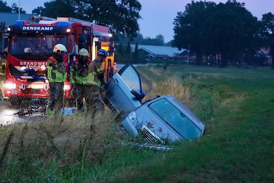 Automobilist gewond na ongeval op Frensdorferweg in Lattrop-Breklenkamp