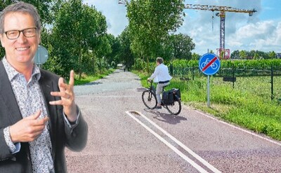 Modderkruipers, drempels en overstekend vee op het effewachtenfietspad in Veghel