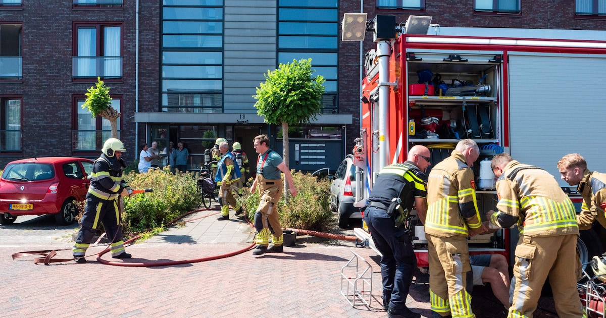 Elektrische fiets in kelderbox Sneek vat vlam
