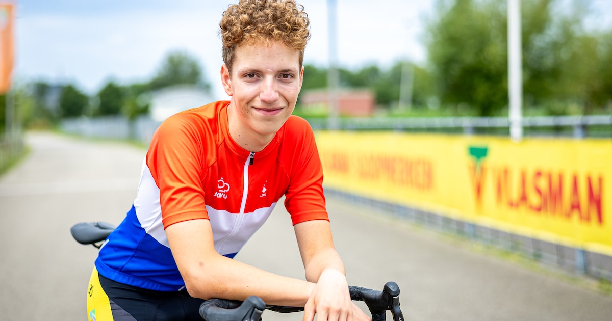Wessel van Kesteren verrast zichzelf met NK-titel tijdrijden: ‘Was pittig en zwaar’