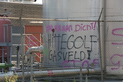 Gaswinningsbedrijf doet aangifte na demonstratie Extinction Rebellion in Waalwijk: graffiti op appar