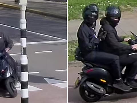De twee scooteraars