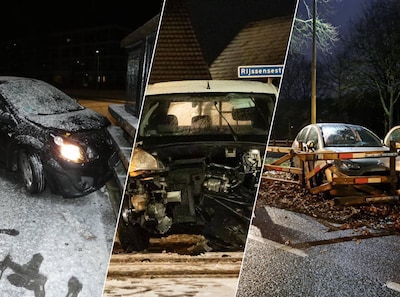 Gladheid zorgt voor veel ongevallen in Twente: drie personen naar het ziekenhuis