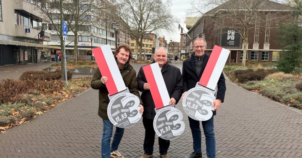 Wandelaars trekken door Venlo, Tegelen en Blerick tijdens carnavalswandeltocht