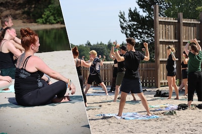 “We gaan straks zó flexibel de moshpit in”: deze metalheads starten Graspop met een yogasessie op me
