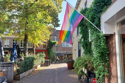 Coming In Week en Roze Jaar in Arnhem: hier haal je een gratis regenboogvlag