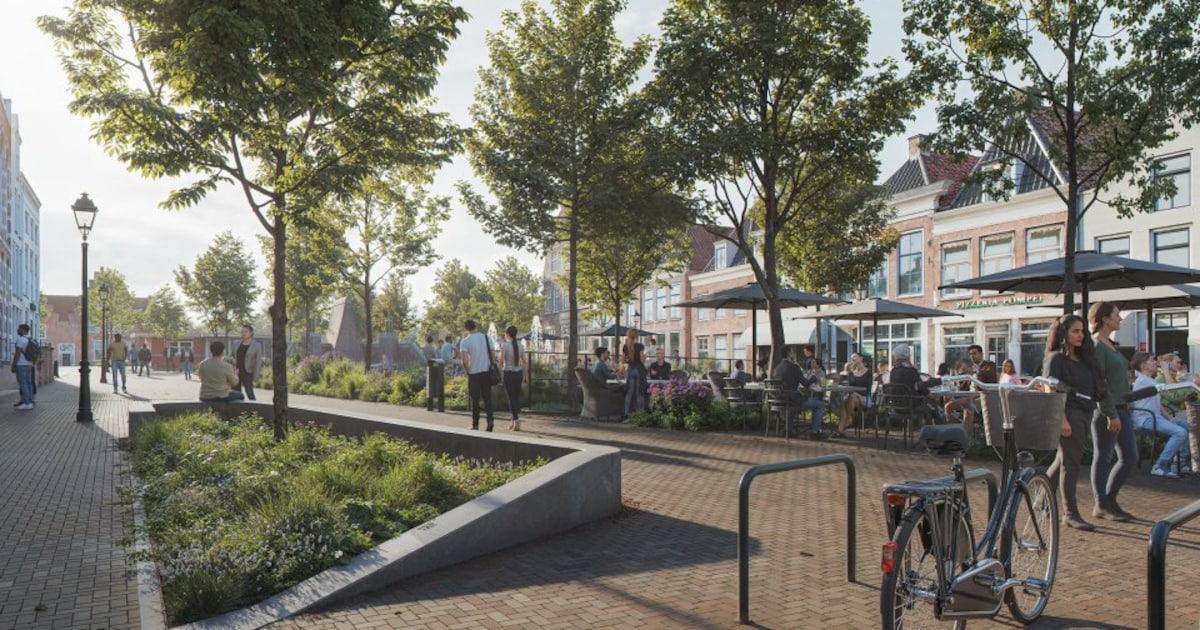 Grote Bredeplaats wordt voetgangerszone in Harlingen