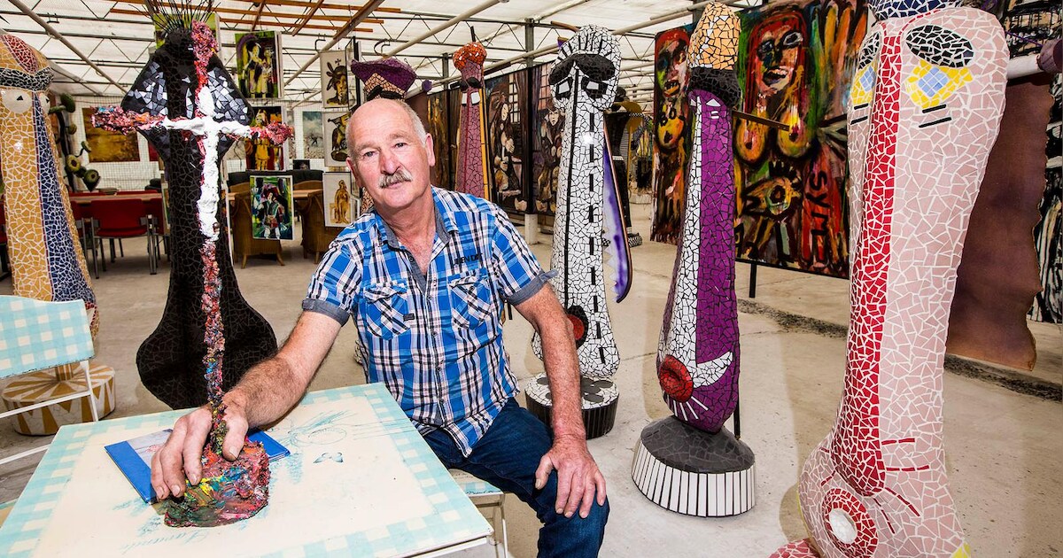 Willem Berkhout exposeert zijn beelden op de Keukenhof