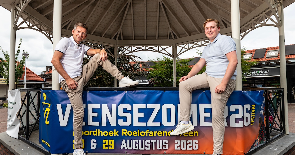 Zelfs aan tafel ‘knokten’ Denzel en pa Remco over nieuw festival Veense Zomer: ‘Doel is leuk feest, 