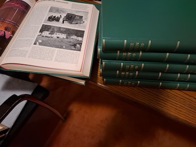 Petra heeft reeks geschiedenisboeken, gevallen man zoekt zijn helper