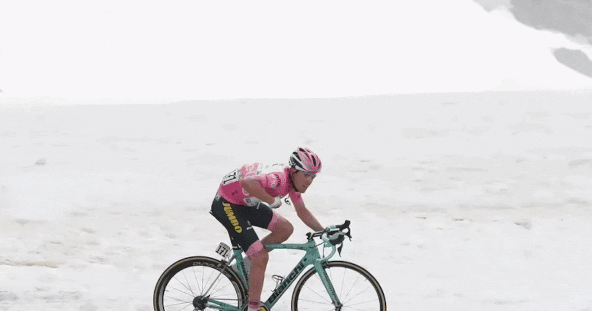 ‘Ik was de beste renner in de koers’, tot die ene afdaling waar Steven Kruijswijk keihard de sneeuw 