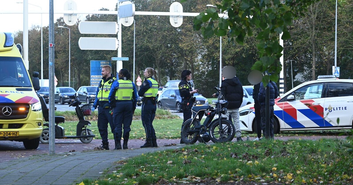 Aanrijding tussen fatbike en scootmobiel aan Liornestraat in Hoorn