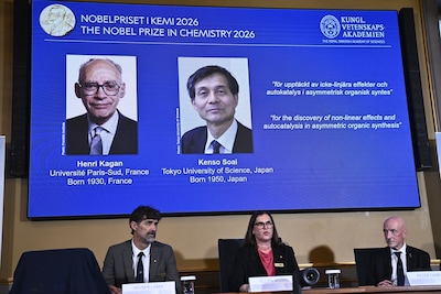 Nobelprijs voor Scheikunde uitgereikt aan Franse en Japanse chemici
