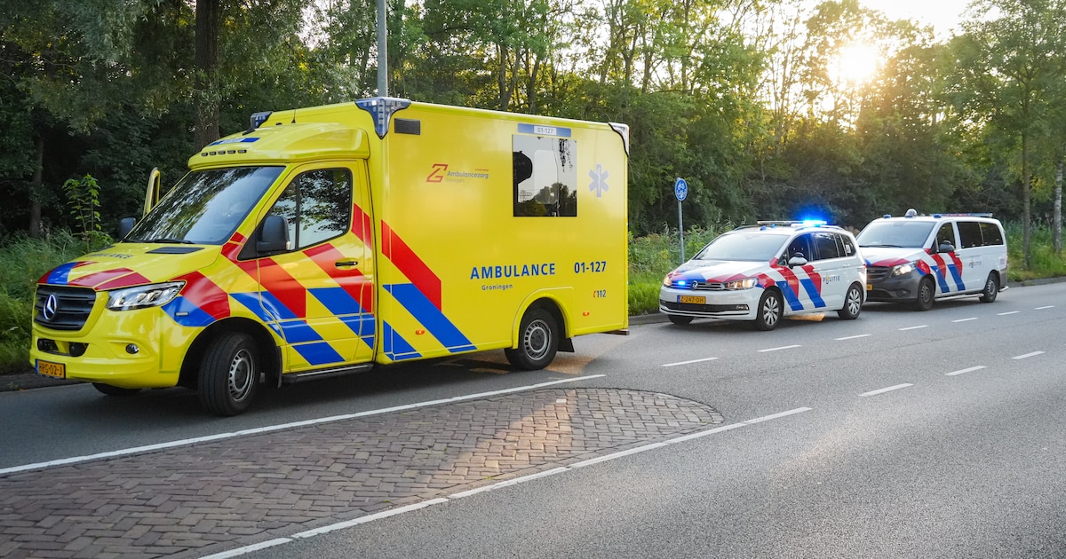 Voetganger en fietser botsen aan Bornholmstraat in Groningen
