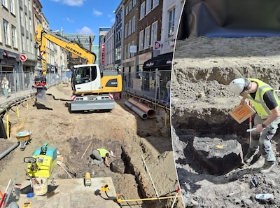 Eeuwenoud wijnvat gevonden bij opgravingen op de Demer: ‘De inhoud gaan we zeven’