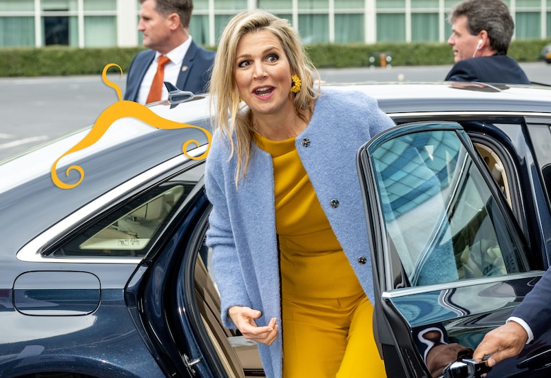 Bij een bezoek aan het Humanitarian Service Point voor vluchtelingen uit Oekraïne in 2022 deed Máxima op een bijna letterlijke manier aan ‘flag dressing’: ze droeg de Oekraïense kleuren geel en blauw. 