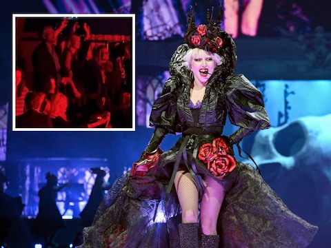 Willem-Alexander en Máxima bij Lady Gaga.