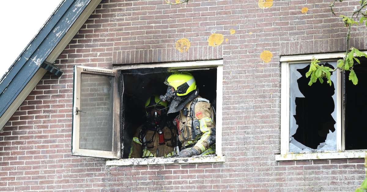 Brand verwoest bovenverdieping van woning aan de Wassenaarseweg in Katwijk