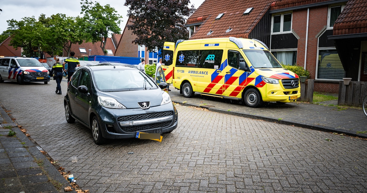 Aanrijding tussen scooter en auto in Spijkenisse