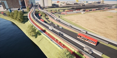 Toe- en afrit Emmaviaduct in Groningen vanaf zondag gesloten