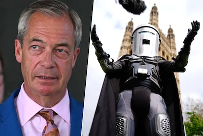 Hij wint het van satirische ‘prullenbak-kandidaat’ Count Binface: Nigel Farage wint verkiezingen