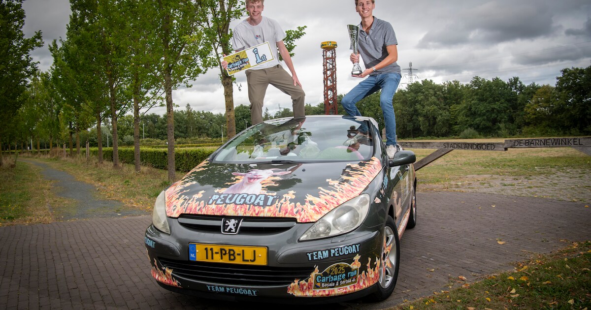 Vrienden uit Vaassen en Epe winnen opnieuw bijzondere race met hun ‘PeuGoat’