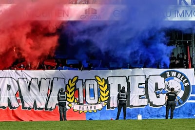 Drie mannen uit Zwolle in Duitsland aangehouden na voetbalrellen