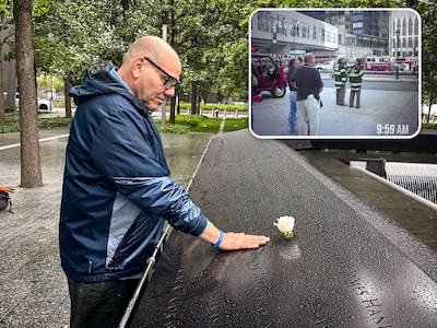 Bloemist Mikey Flowers ontsnapte aan de dood tijdens 9/11: ‘Alle mensen op deze foto, behalve ik, zijn dood’