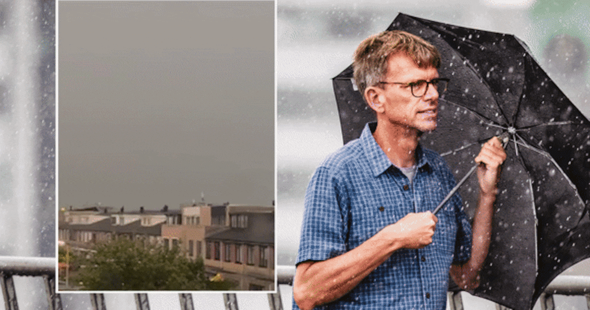 Stevige buien met onweer en regen in Groene Hart: ‘Kan echt flink uitpakken’