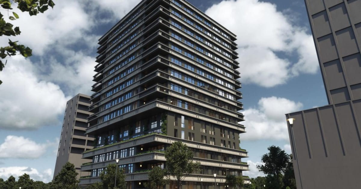 Nieuwe woningen in voormalig kantoorpand Putgraaf 210 in Heerlen