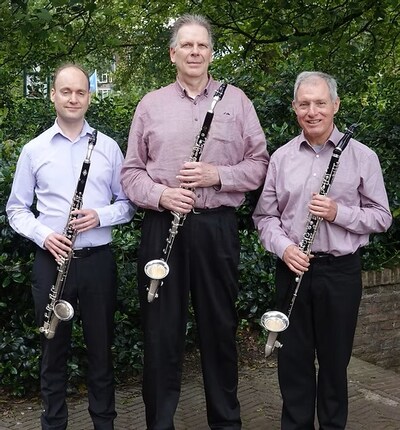 Bassethoorntrio Artire treedt zondag 19 april op in Millingen aan de Rijn