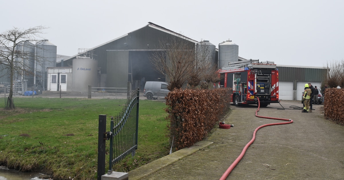 Kleine schuurbrand in Brakel