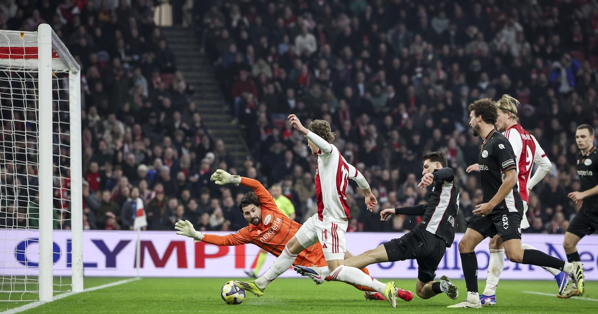 NEC laat Ajax wegkomen met gelijkspel in kraker
