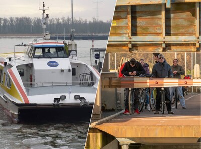 Geen waterbus en afgesloten bruggen: ‘Sliedrechtse scholieren kunnen niet naar Dordrecht’