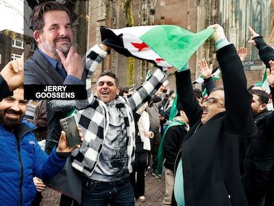 Tijdens ommetje langs de Singel probeert Jerry te bevatten wat de Syriërs meemaken