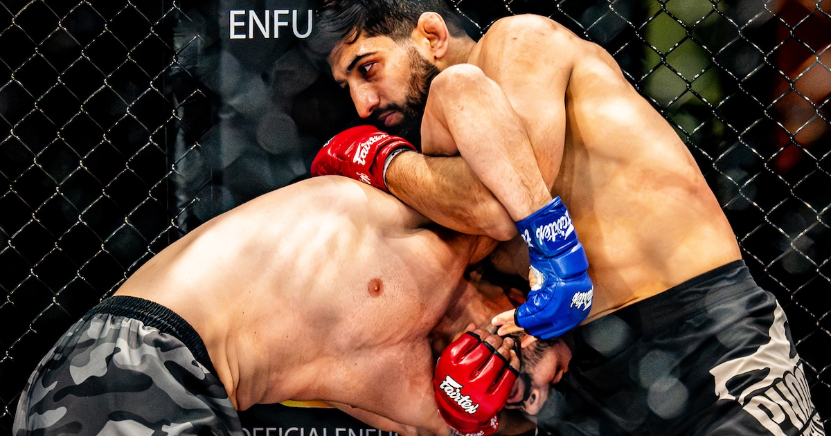 Agy Sardari (33) wint MMA-gevecht voor eigen publiek, maar zijn échte strijd ziet niemand