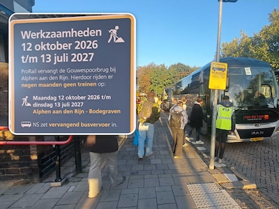 Eerste ochtend zonder treinen tussen Alphen en Bodegraven volgens NS ‘goed verlopen’