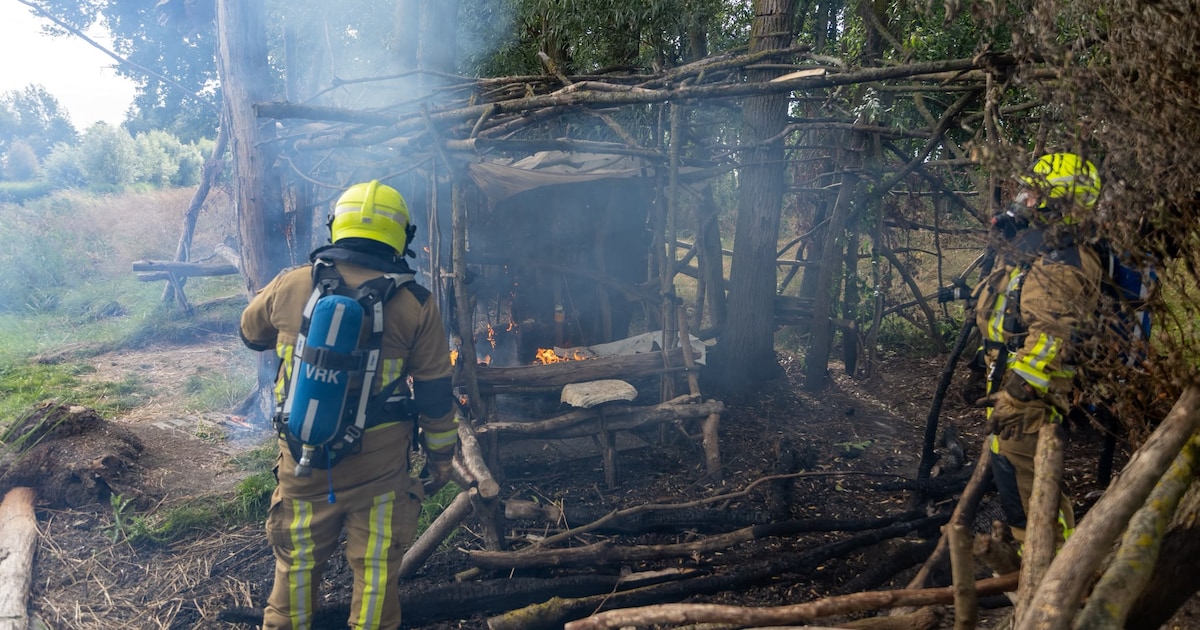 Wederom brand bij houten hut aan Genieweg in Heemskerk