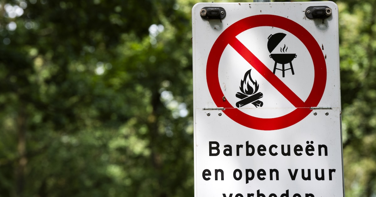 Rookverbod en verbod op barbecue en open vuur gelden bij Vlietland
