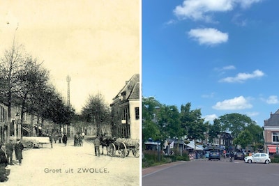 Toen en nu: zo zag de wijk Diezerpoort in Zwolle er vroeger uit