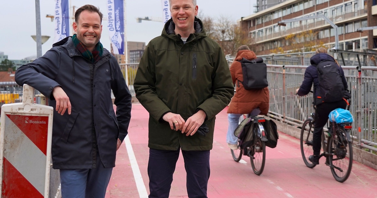 Veilige fietsroute bij Lammenschansplein dankzij tijdelijke brug