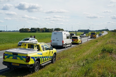 Motorrijder en automobilist betrokken bij ongeval aan N307 bij Dronten
