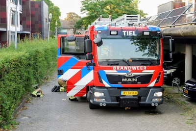 Brand in kelder flatgebouw aan Maurikstraat in Tiel