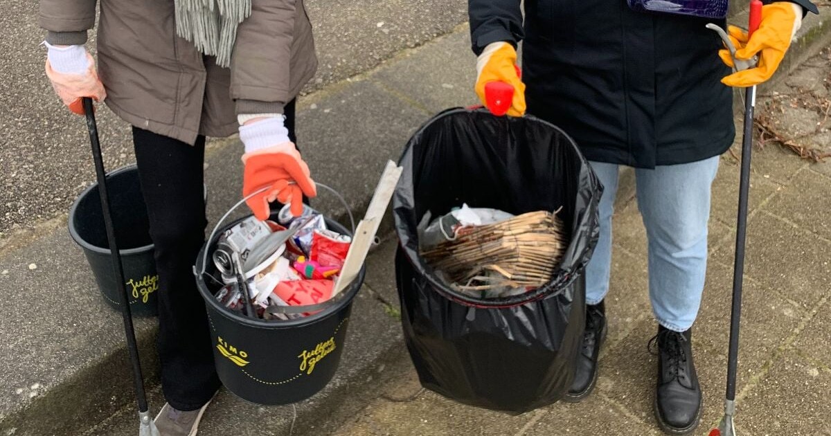 Hilvarenbeek geeft materialen aan inwoners die zwerfafval opruimen