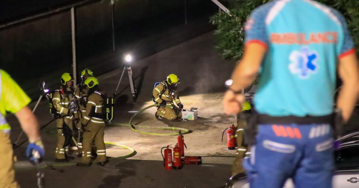 Brand in schuur Streefkerk